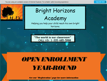 Tablet Screenshot of brighthorizonsacademy.com